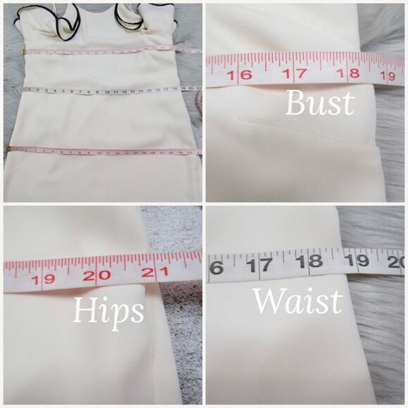 HALSTON Ruffled Crepe Halter Neck Mini Shift Dress Open Back Women’s Size 14 - Picture 9 of 10